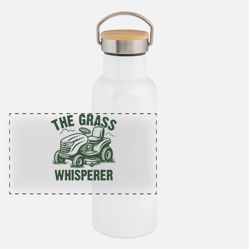 The Grass Whisperer Panorama Thermosflasche mit Bambusdeckel