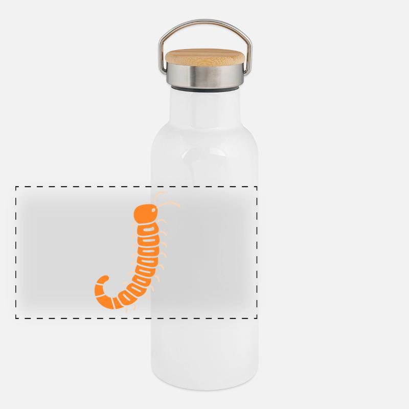 mille-pattes Gourde isotherme avec bouchon en bambou