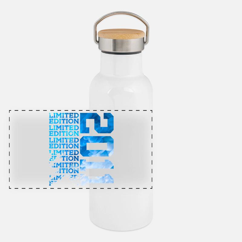 ÉDITION LIMITÉE 2011 15 ANS 15E ANNIVERSAIRE Gourde isotherme avec bouchon en bambou
