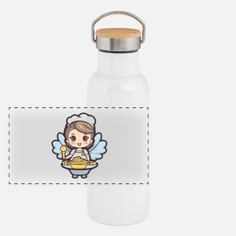 Baking Fairy Baking Cooking Panoramic Thermal Bottle with Bamboo Lid