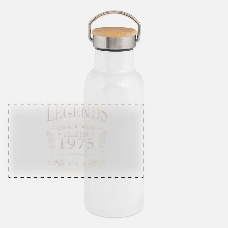 Décembre 1975 - décembre 1975 Gourde isotherme avec bouchon en bambou