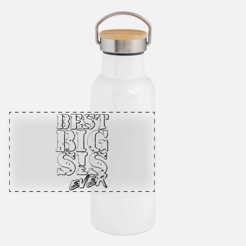 Schwester Panorama Thermosflasche mit Bambusdeckel