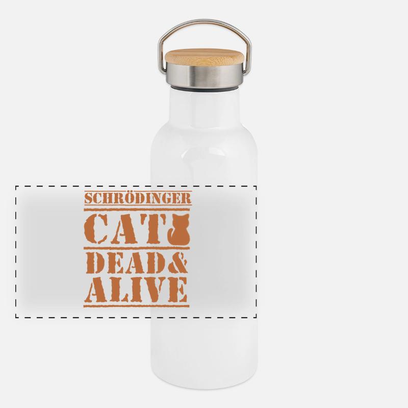 Panorama Thermosflasche mit Bambusdeckel