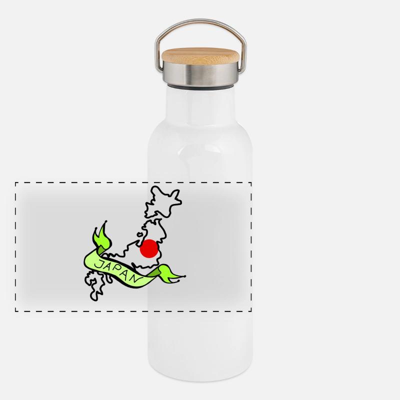 Japan Panoramic Thermal Bottle with Bamboo Lid