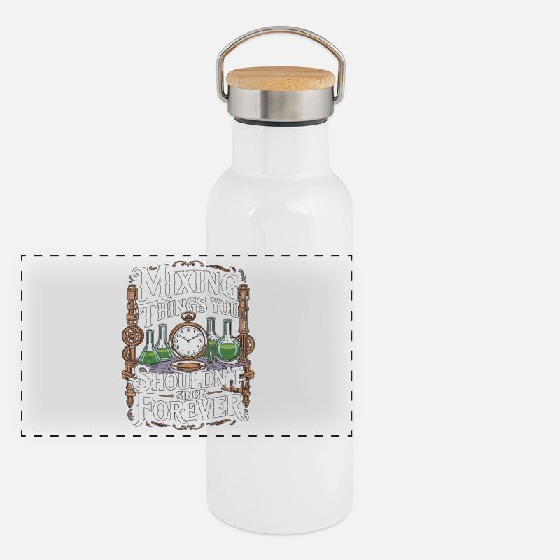 Lab Technician Mixing Things You Phlebotomist Panorama Thermosflasche mit Bambusdeckel