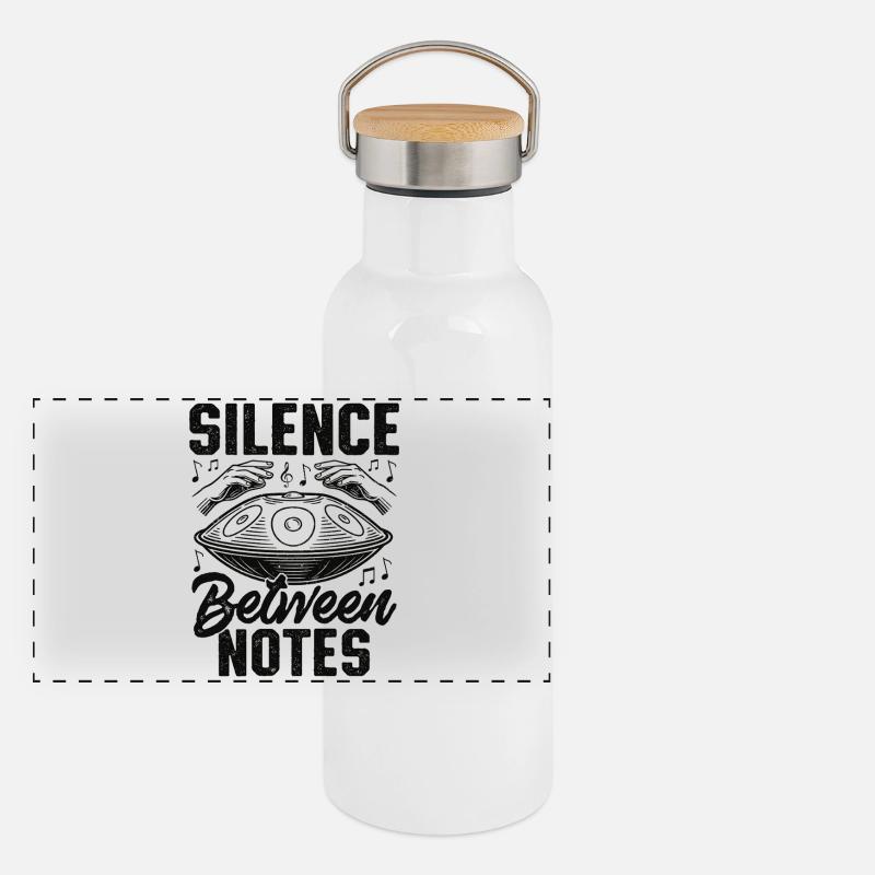 Silence Between Notes Panorama Thermosflasche mit Bambusdeckel
