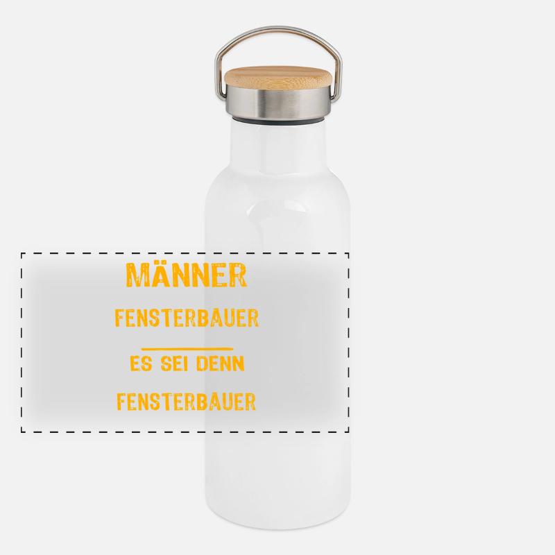 Sound Technician Saying Panoramic Thermal Bottle with Bamboo Lid