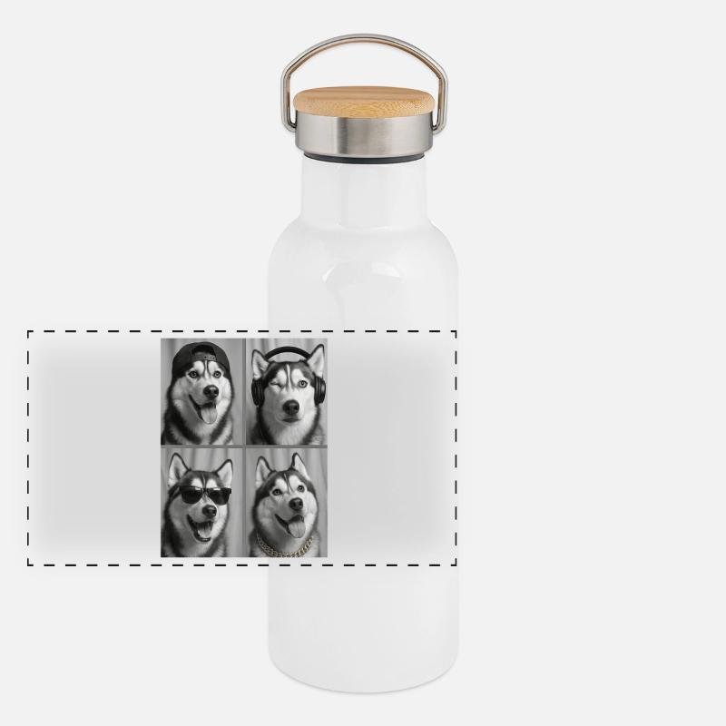 Husky Panoramic Thermal Bottle with Bamboo Lid