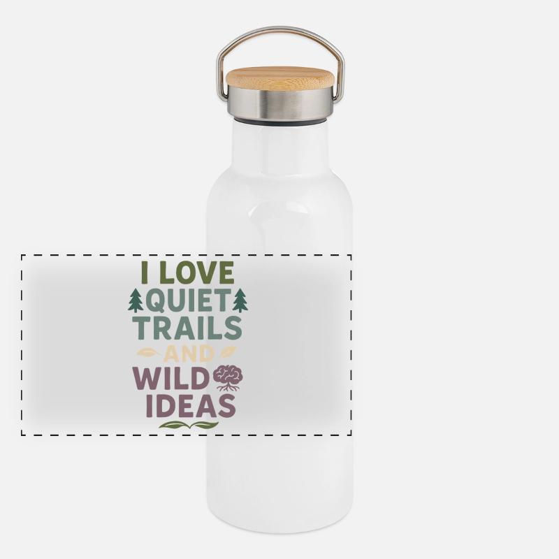 Neurodivergent introvert Panoramic Thermal Bottle with Bamboo Lid