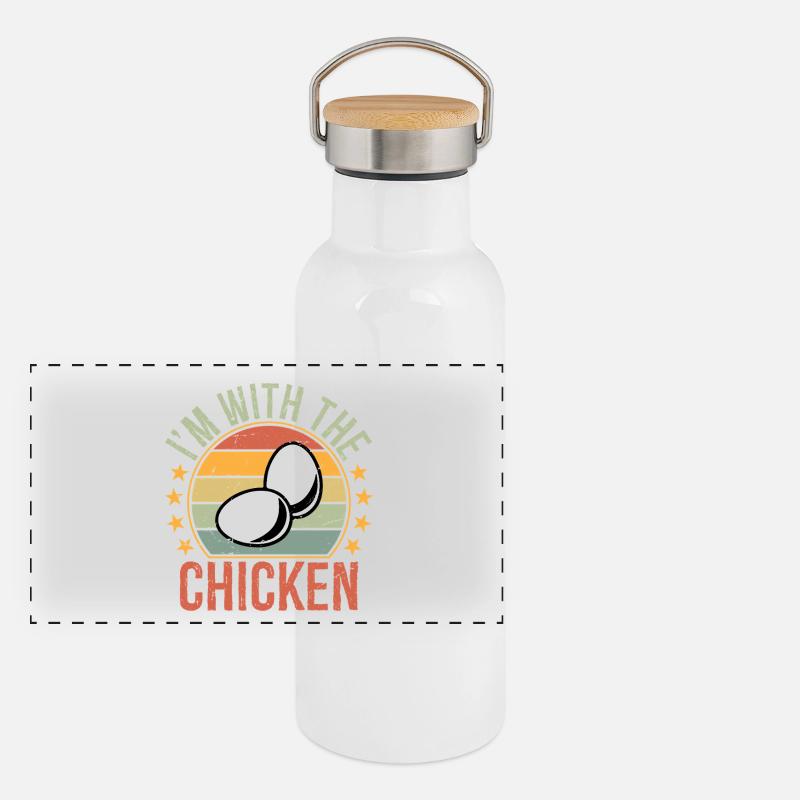 I'm with The Chicken Egg Panoramic Thermal Bottle with Bamboo Lid