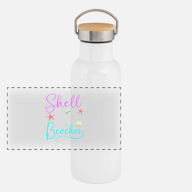 Coque collectrice d’obus Gourde isotherme avec bouchon en bambou