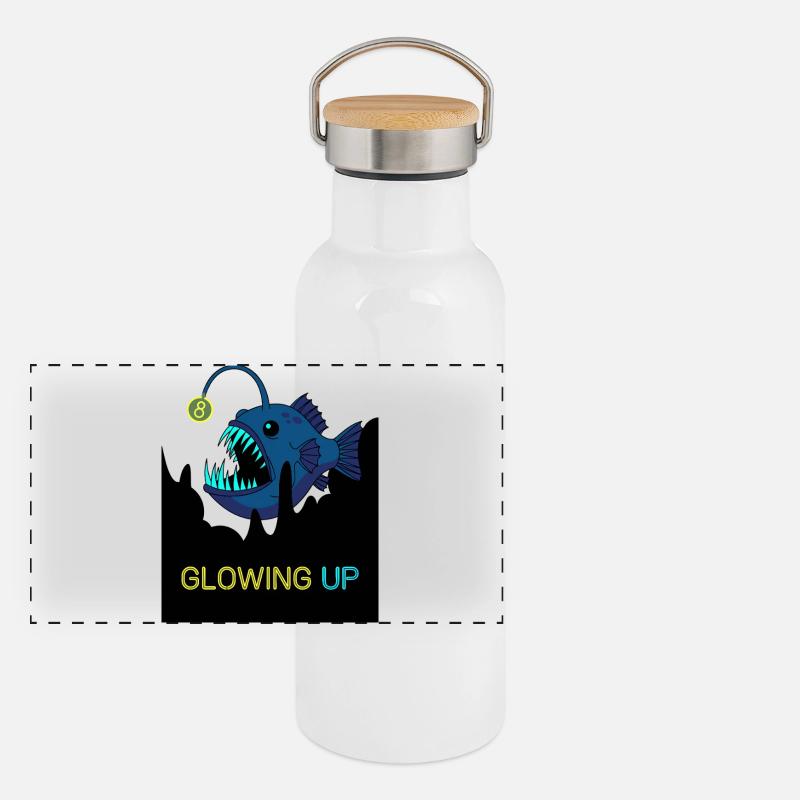 Glowing Up 8th Birthday Frogfish Panoramic Thermal Bottle with Bamboo Lid