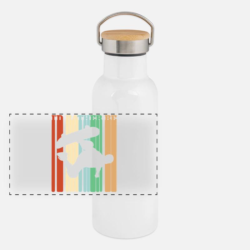 I'd Rather Be Skateboarding Panoramic Thermal Bottle with Bamboo Lid