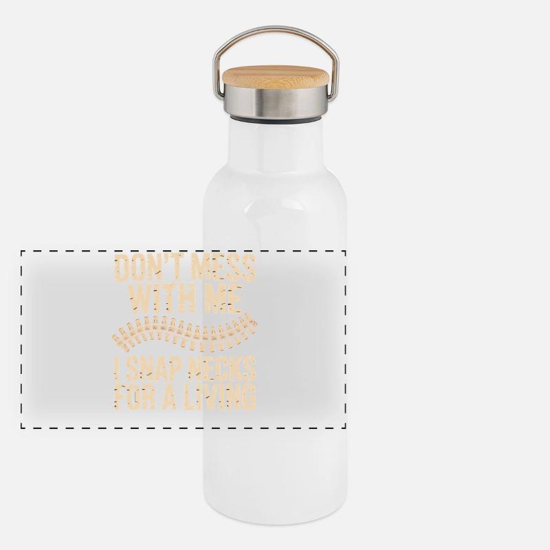 Dont Mess With Me Zip Neck Panorama Thermosflasche mit Bambusdeckel