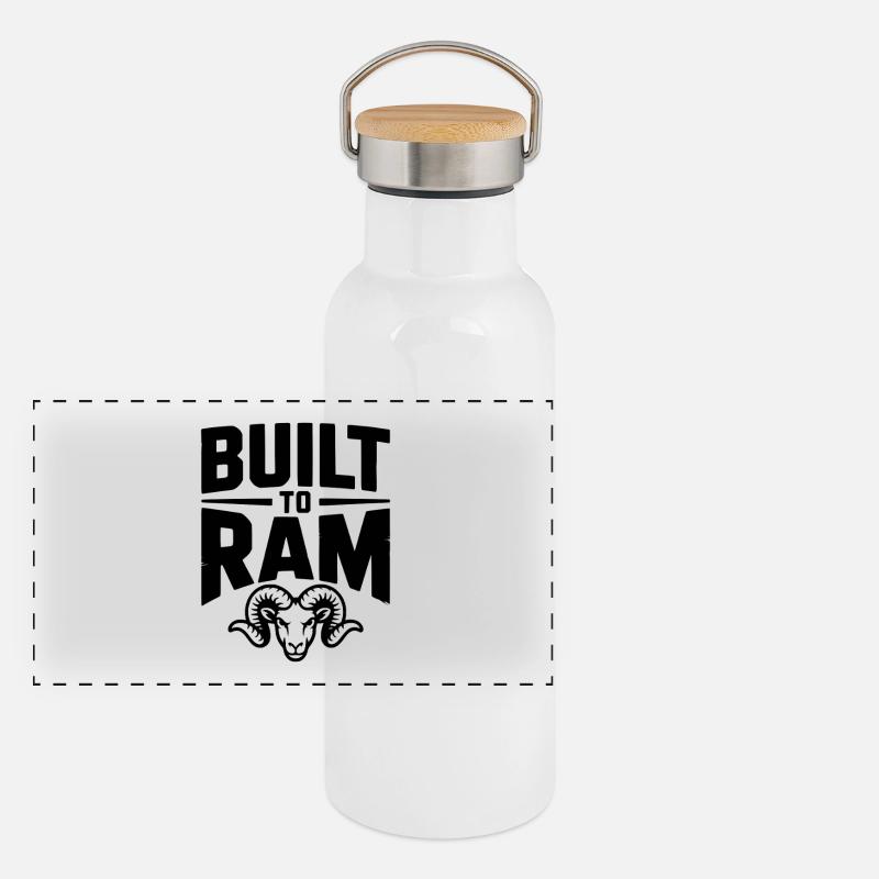 Built to Ram Panorama Thermosflasche mit Bambusdeckel