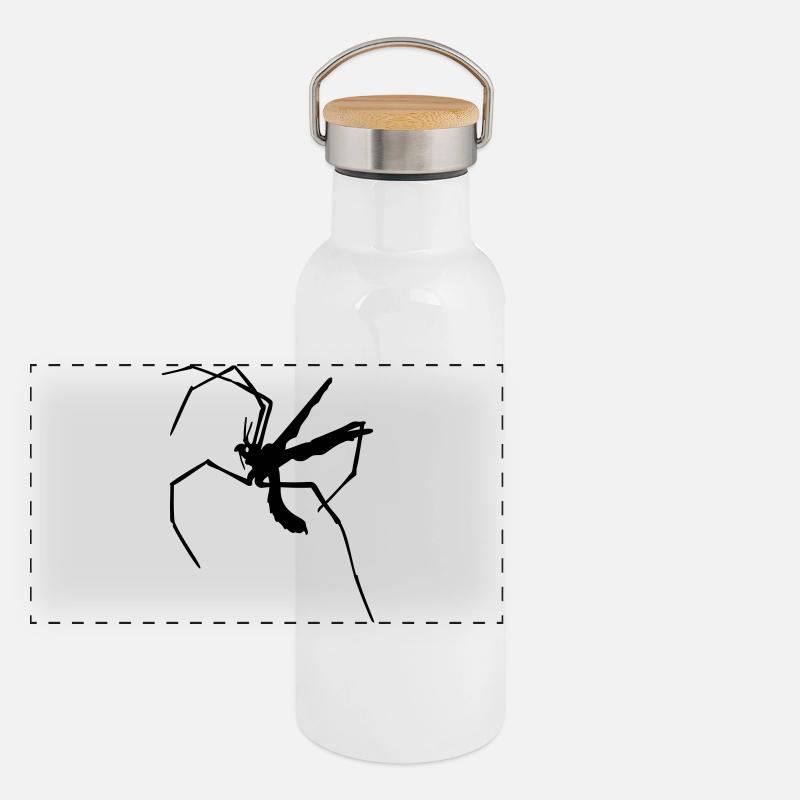 Long-legged mosquito Panoramic Thermal Bottle with Bamboo Lid