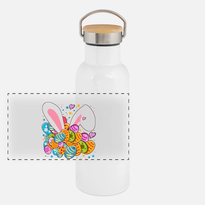 Oster Kawaii Aesthetics Panoramic Thermal Bottle with Bamboo Lid