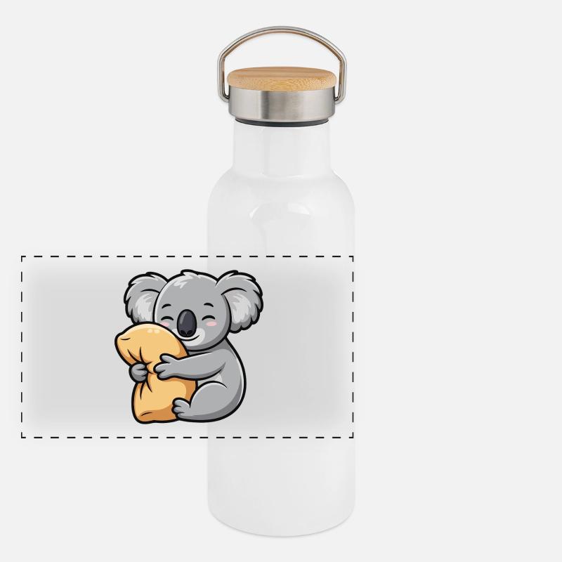Câlin Koala Gourde isotherme avec bouchon en bambou