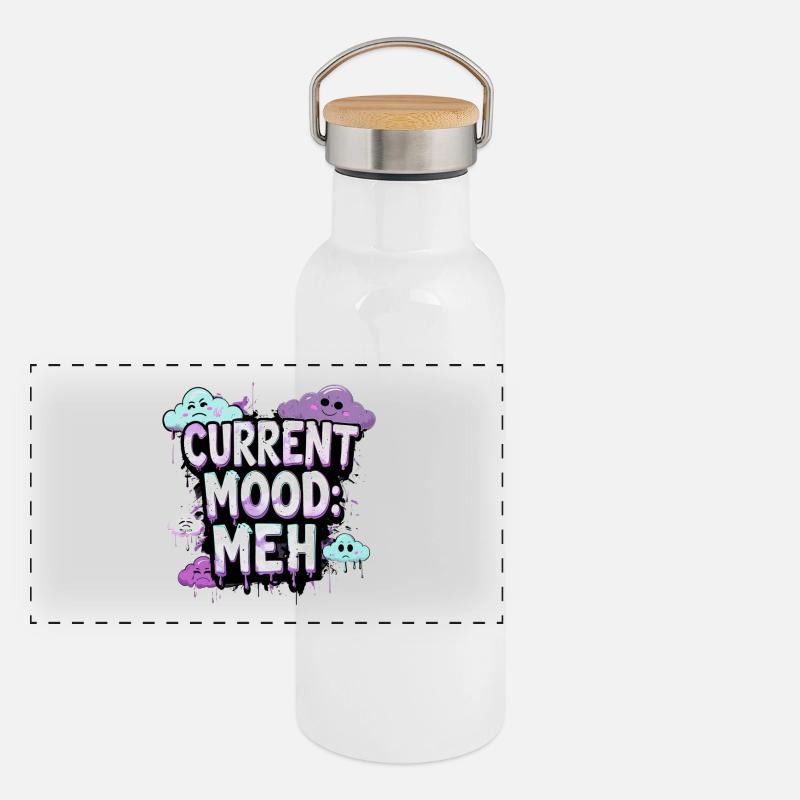Panorama Thermosflasche mit Bambusdeckel