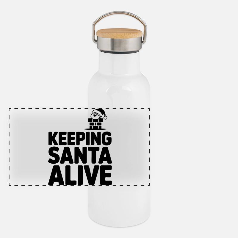 Ramoneur ramoneur drôle de phrase Gourde isotherme avec bouchon en bambou