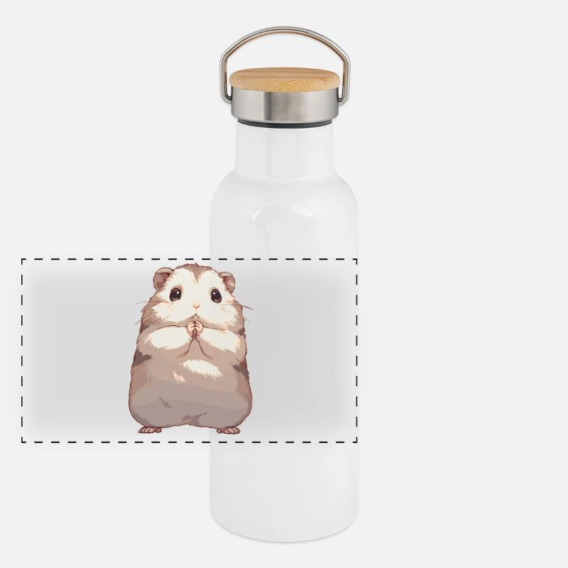 Lemmings Lemming Gourde isotherme avec bouchon en bambou