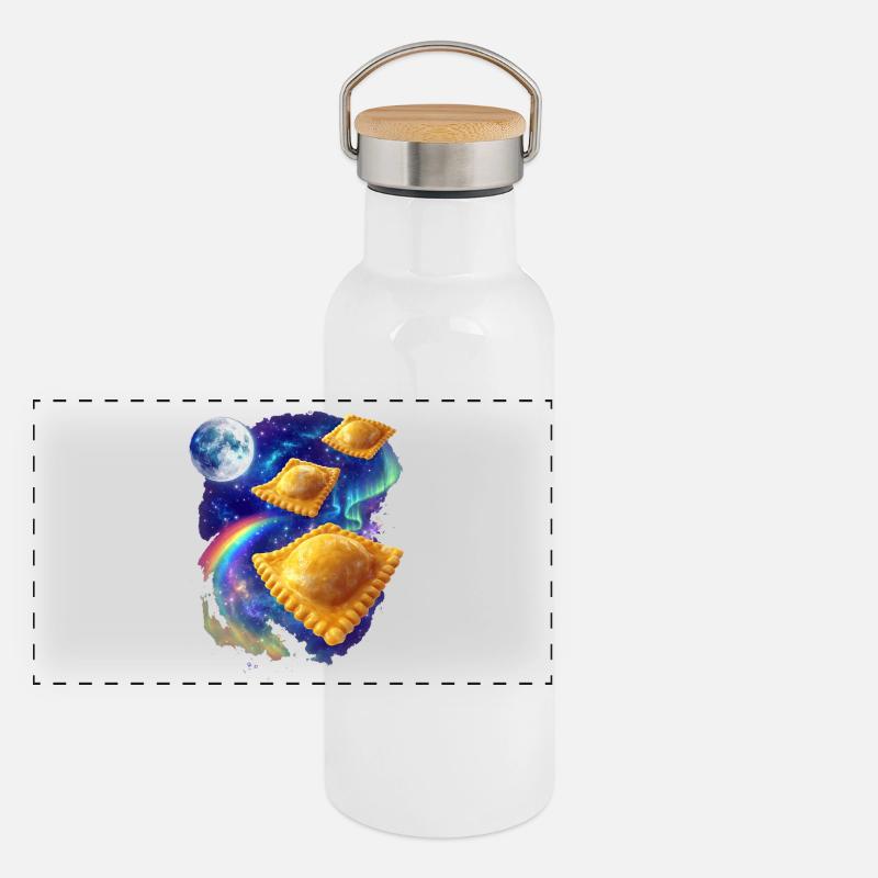 Ravioli de l’espace Gourde isotherme avec bouchon en bambou