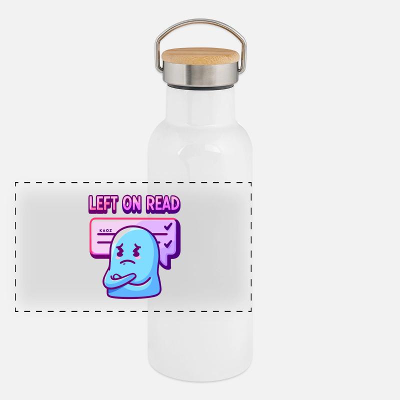 Left on Read Mood Ghost Panoramic Thermal Bottle with Bamboo Lid