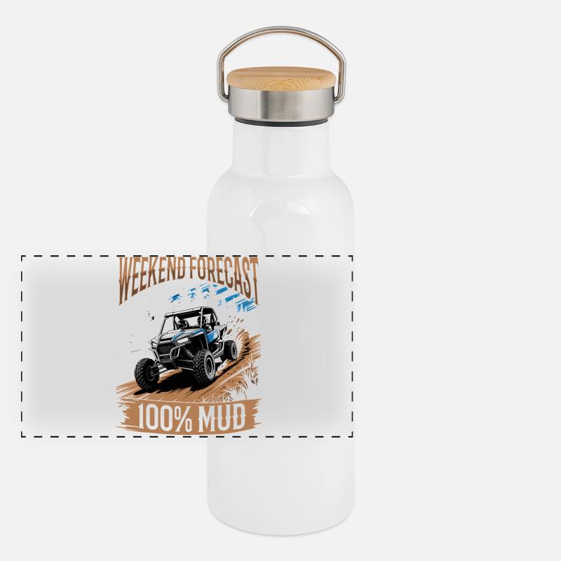 UTV Off Road 4 Wheeler Side by side Panoramic Thermal Bottle with Bamboo Lid