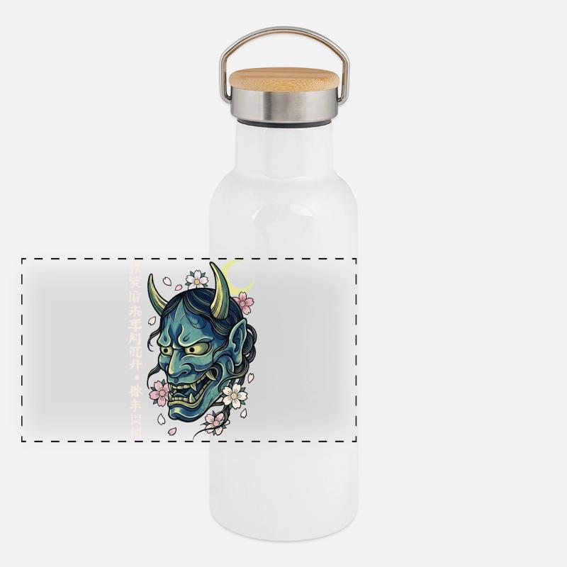 Panorama Thermosflasche mit Bambusdeckel
