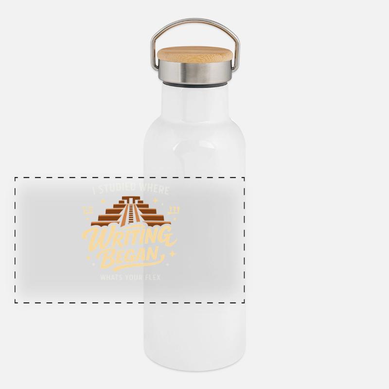 Altes Mesopotamien, Sumerisches Panorama Thermosflasche mit Bambusdeckel