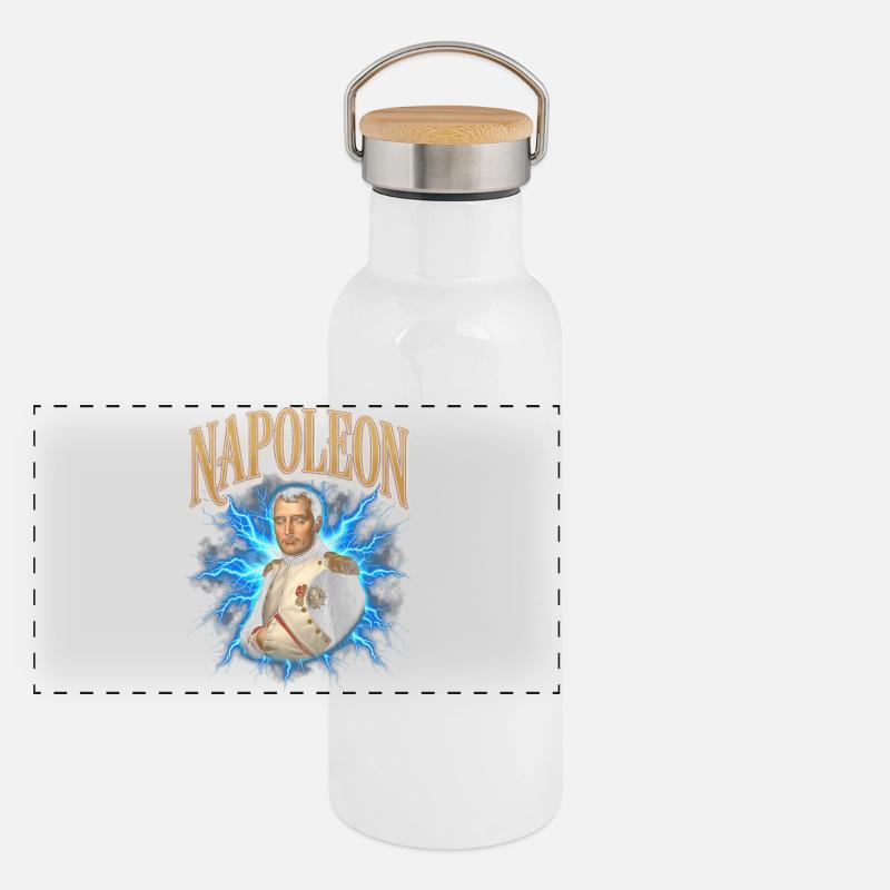 Napoleon Flashlight Aura Panoramic Thermal Bottle with Bamboo Lid