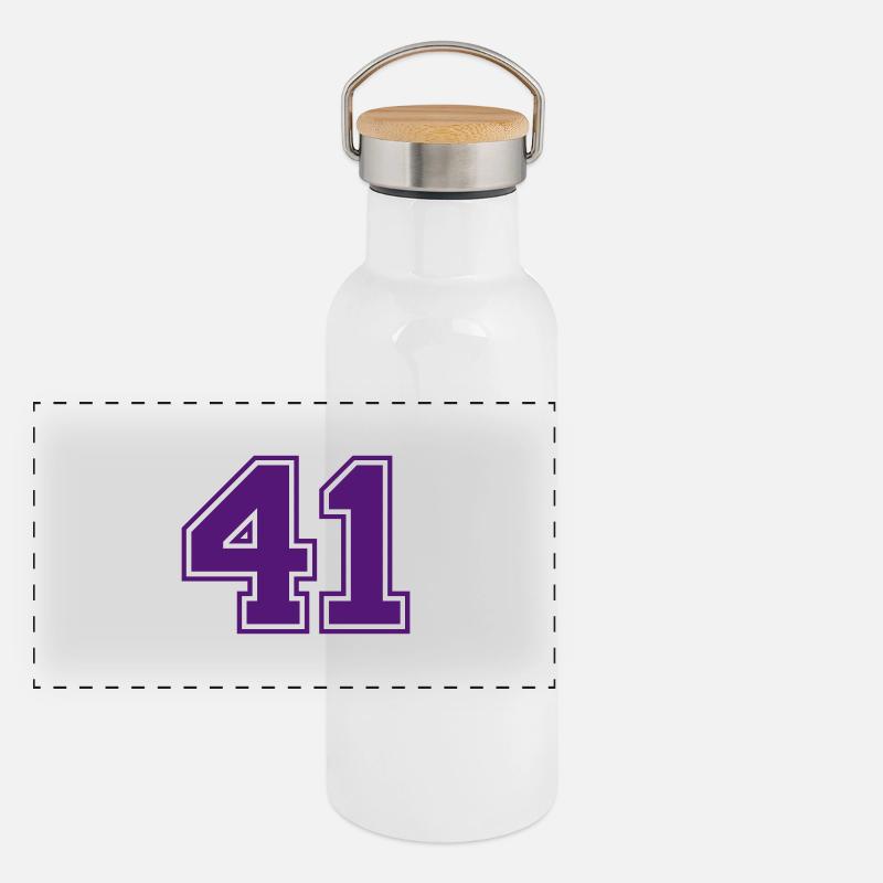 41 Gourde isotherme avec bouchon en bambou