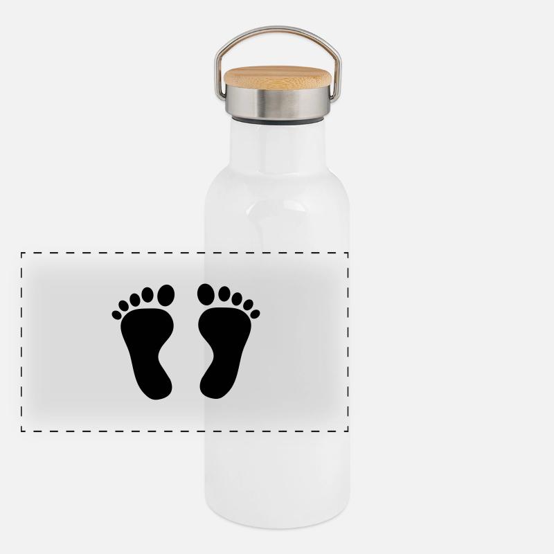 Baby Inside foot Gourde isotherme avec bouchon en bambou