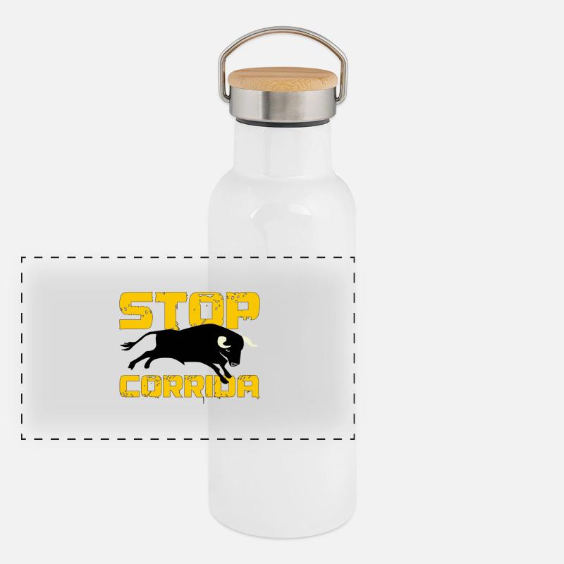 corrida Gourde isotherme avec bouchon en bambou