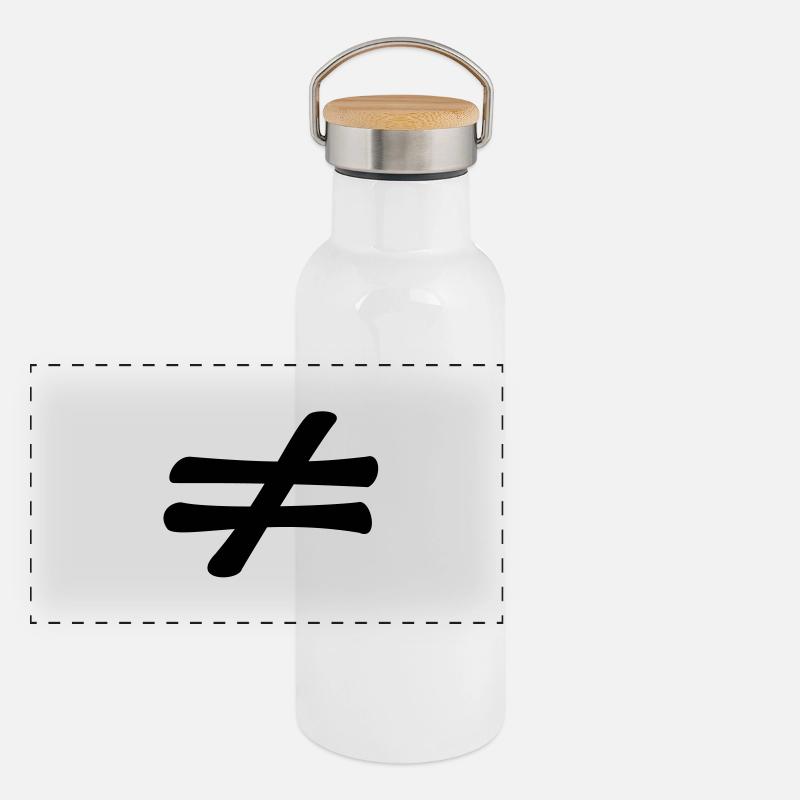 different Gourde isotherme avec bouchon en bambou