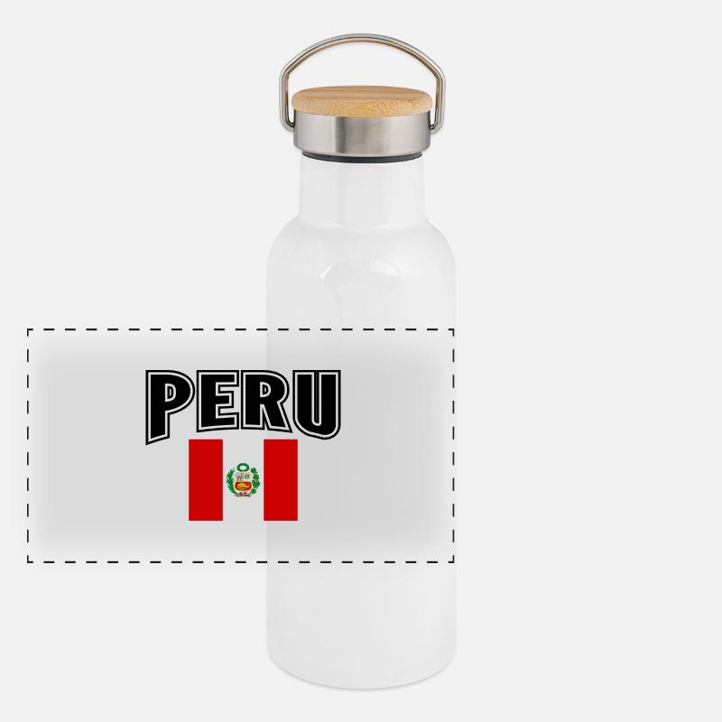 Peru Panoramic Thermal Bottle with Bamboo Lid