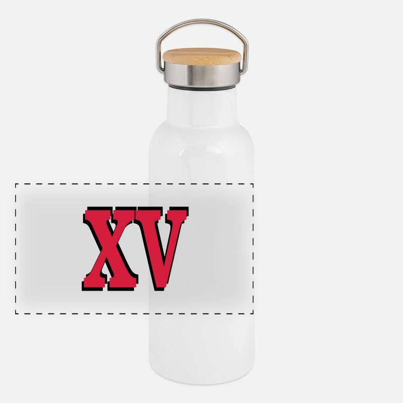 15 . Geburtstag Panorama Thermosflasche mit Bambusdeckel