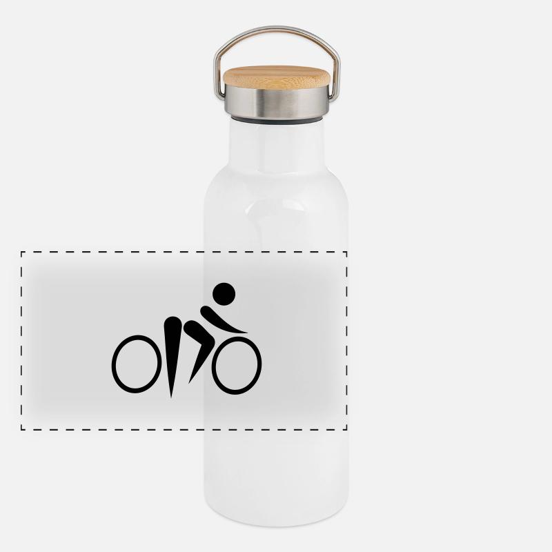 Cycling Panoramic Thermal Bottle with Bamboo Lid
