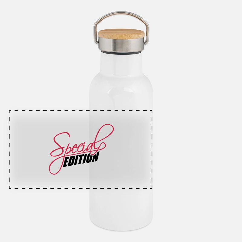 Special Edition Design Panoramic Thermal Bottle with Bamboo Lid