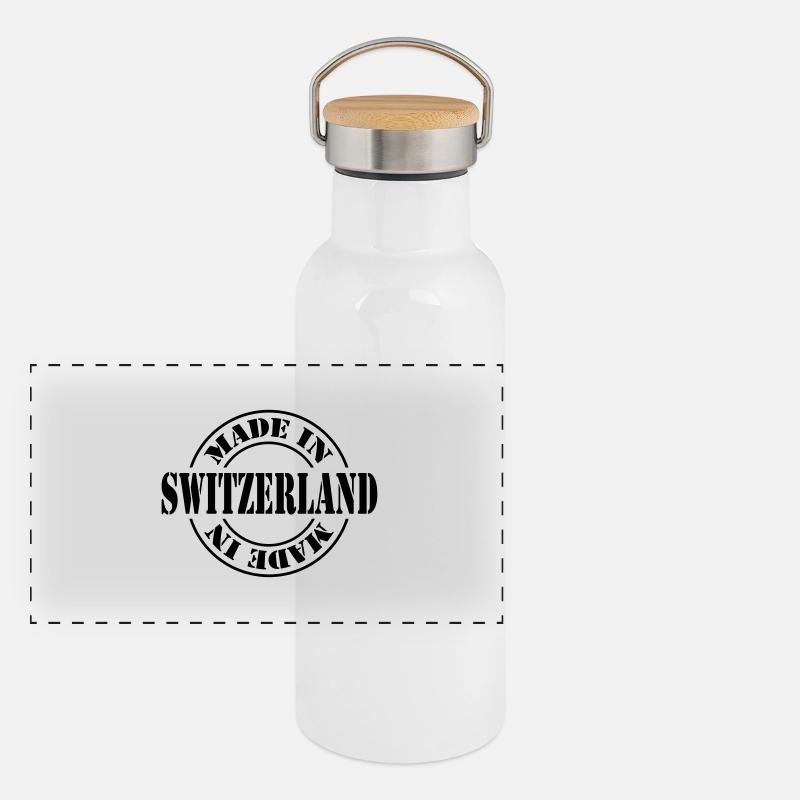 made in switzerland m1k2 Panoramic Thermal Bottle with Bamboo Lid