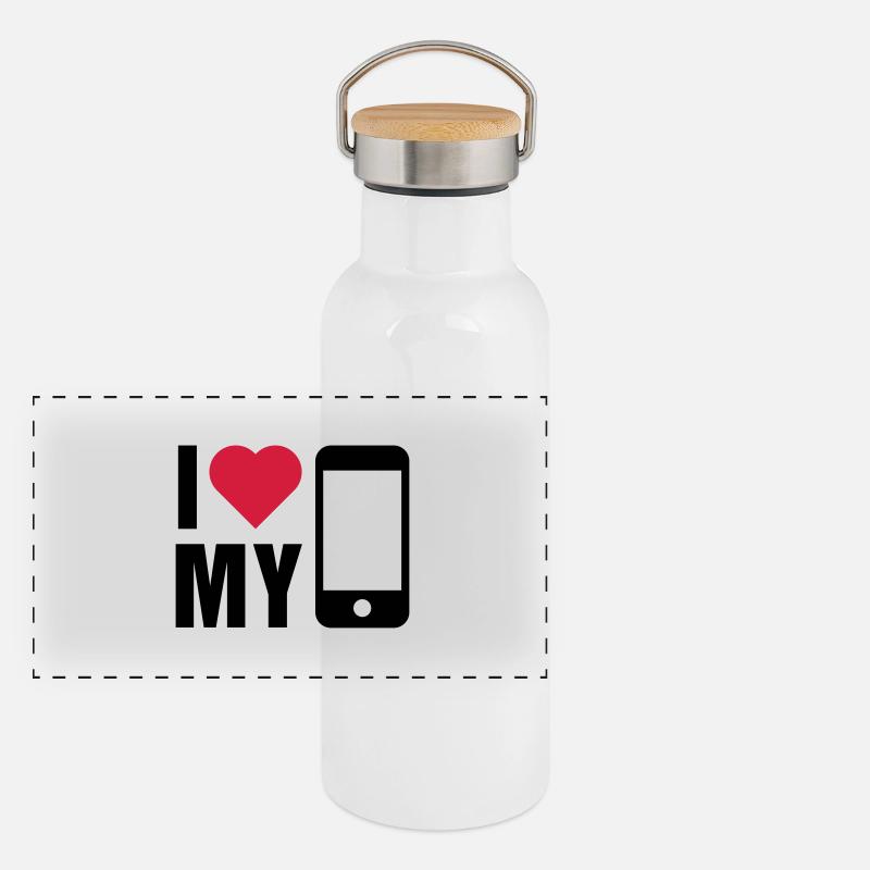 Love mobile Panoramic Thermal Bottle with Bamboo Lid