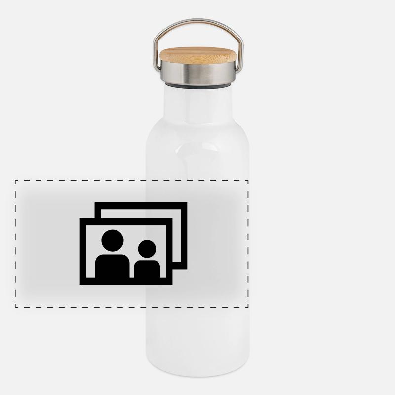 Panorama Thermosflasche mit Bambusdeckel