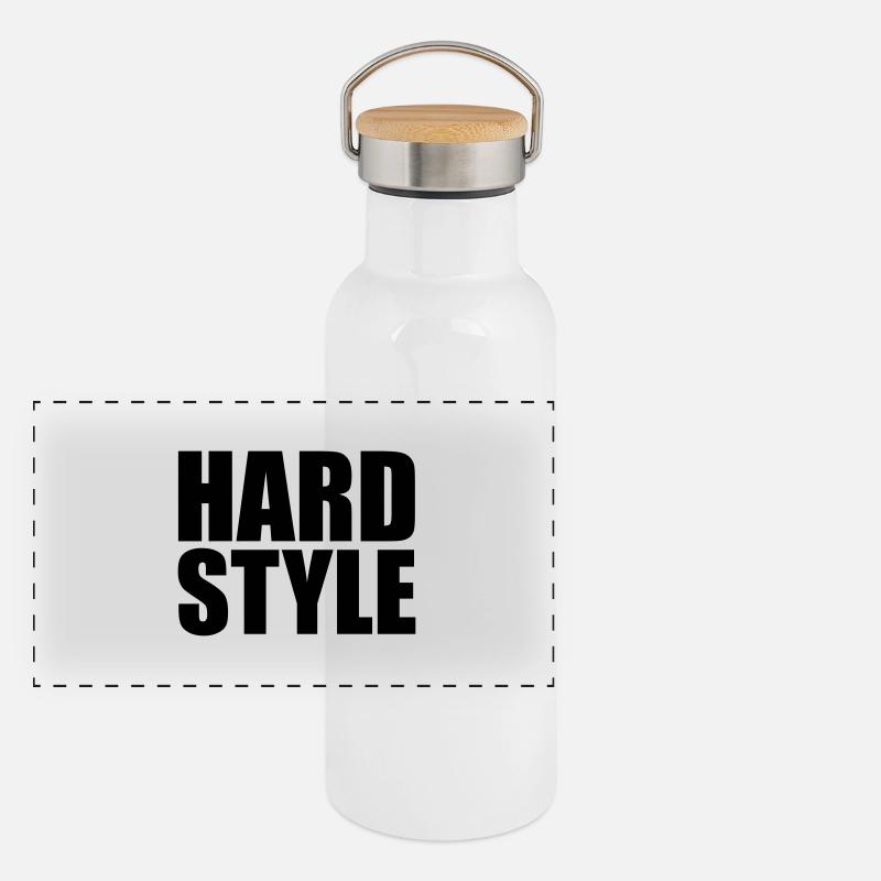 Hard style Panorama Thermosflasche mit Bambusdeckel