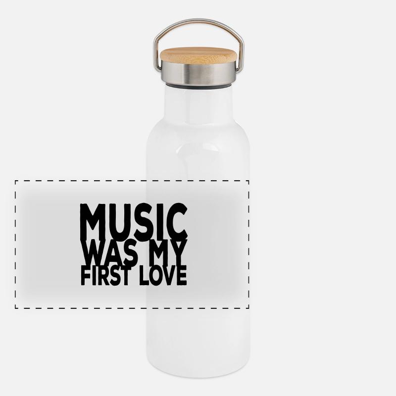 music was my first love ii Gourde isotherme avec bouchon en bambou