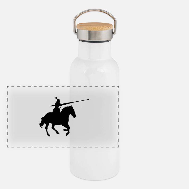 knight Panoramic Thermal Bottle with Bamboo Lid