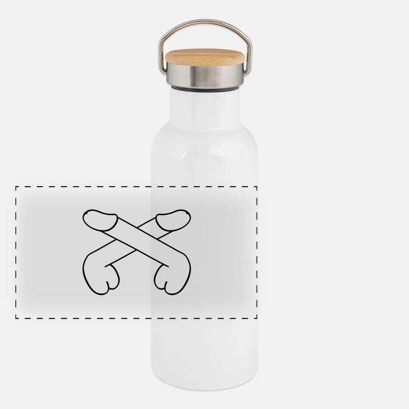 dicks comic xxx Panorama Thermosflasche mit Bambusdeckel