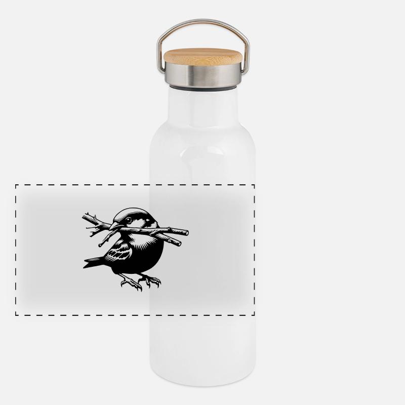 Sparrow Panoramic Thermal Bottle with Bamboo Lid