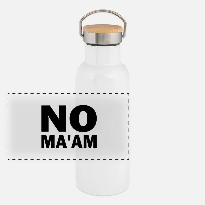 no ma'am Panoramic Thermal Bottle with Bamboo Lid