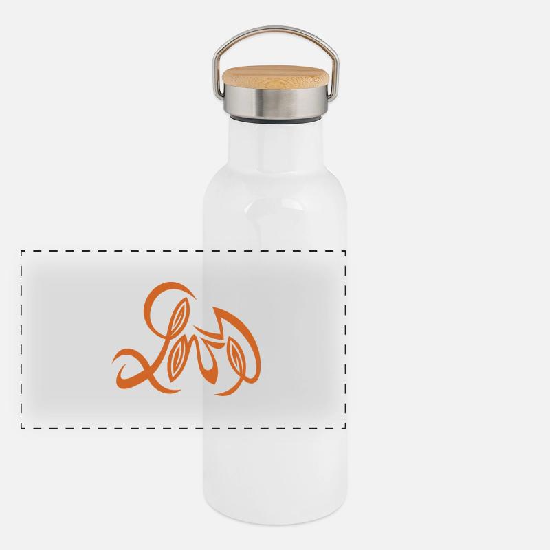 Love Design von Cean Panorama Thermosflasche mit Bambusdeckel