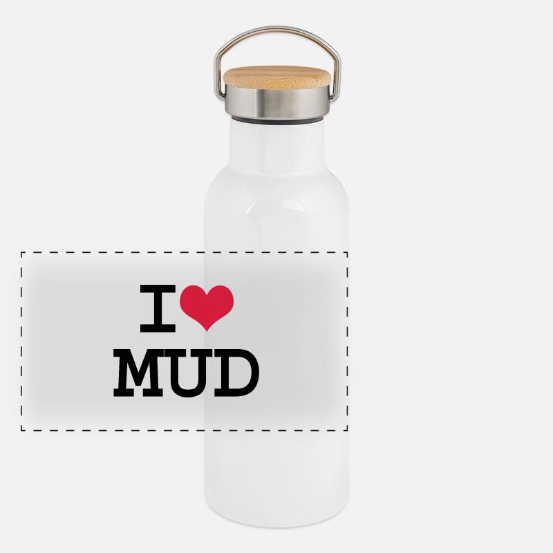 I Heart Mud Panoramic Thermal Bottle with Bamboo Lid